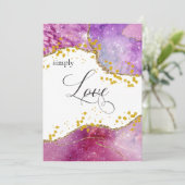 *~* Galaxy Kosmos Space Einfache LIEBE Moderne Ste Einladung (Stehend Vorderseite)