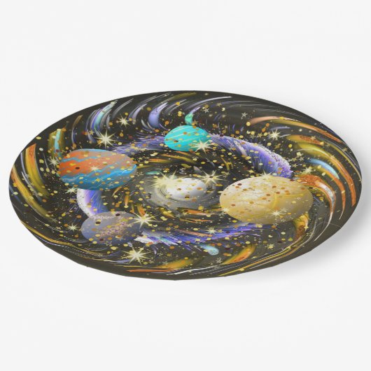 Galaxy Kovarellah Pappteller (Schrägansicht)