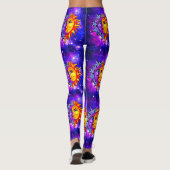 Galaxy leggings aquarel maan/zon (Rückseite)
