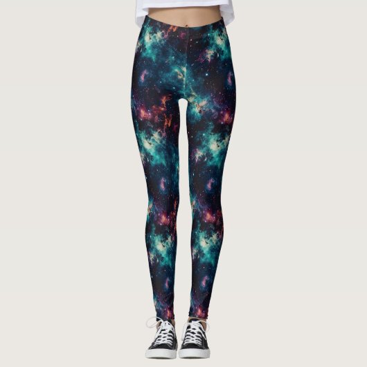 Galaxy Leggings - Entdecken Sie das Universum im S (Vorderseite)