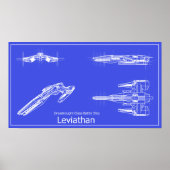 Galaxy Leviathan Blueprints Poster (Vorne)