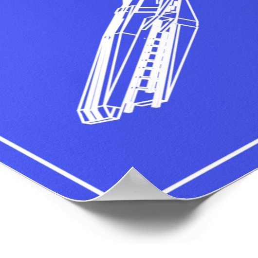 Galaxy Leviathan Blueprints Poster (Ecke)