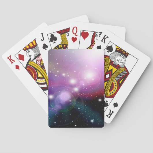 Galaxy-Licht-Kunst-Design-Abstrakt Spielkarten (Rückseite)