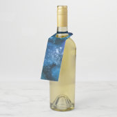 Galaxy liebt Starry Space Blue Sky White Glitzern Flaschenanhänger (Angewinkelt)