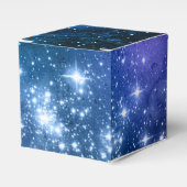 Galaxy liebt Starry Space Blue Sky White Glitzern Geschenkschachtel (Vorderseite)