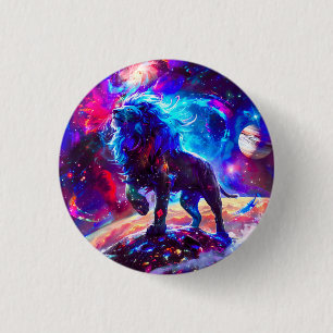 Galaxy Lion Blue Button