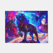 Galaxy Lion Blue Fußmatte (Vorderseite)