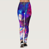 Galaxy Lion Blue Leggings (Rückseite)