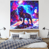 Galaxy Lion Blue Leinwanddruck (Insitu (Schlafzimmer))
