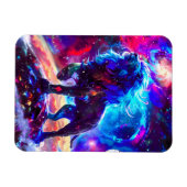 Galaxy Lion Blue Magnet (Horizontal)