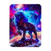 Galaxy Lion Blue Magnet (Vertikal)
