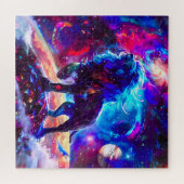 Galaxy Lion Blue Puzzle (Horizontal)