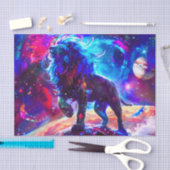 Galaxy Lion Blue Seidenpapier (Handwerk)
