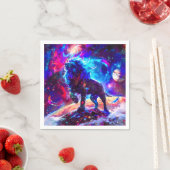 Galaxy Lion Blue Serviette (Beispiel)