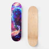 Galaxy Lion Blue Skateboard (Vorderseite)