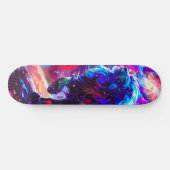 Galaxy Lion Blue Skateboard (Horizontal)
