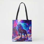 Galaxy Lion Blue Tasche (Vorderseite)