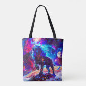 Galaxy Lion Blue Tasche (Rückseite)