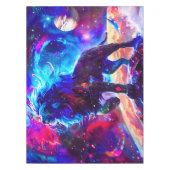 Galaxy Lion Blue Tischdecke (Vorderseite)