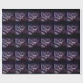 Galaxy Lion Face Art Wallpaper Geschenkpapier (Flach)