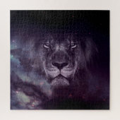 Galaxy Lion Face Art Wallpaper Puzzle (Vertikal)