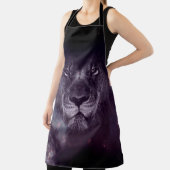 Galaxy Lion Face Art Wallpaper Schürze (InSitu)