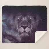 Galaxy Lion Face Art Wallpaper Sherpadecke (Vorderseite (Horizontal))