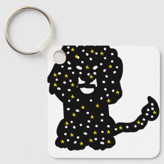 Galaxy Lion Keychain – Cosmic Mane Silhouette Schlüsselanhänger