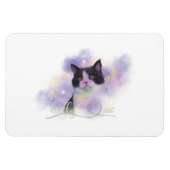 Galaxy Lovely Cat Magnet (Horizontal)