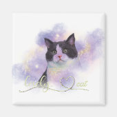 Galaxy Lovely Cat Magnet (Vorne)