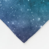 Galaxy Lovers Starry Space Blue Sky White Glitzern Fleecedecke (Ecke)