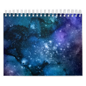 Galaxy Lovers Starry Space Blue Sky White Glitzern Kalender (Titelbild)