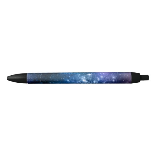 Galaxy Lovers Starry Space Blue Sky White Glitzern Kugelschreiber (Vorderseite)