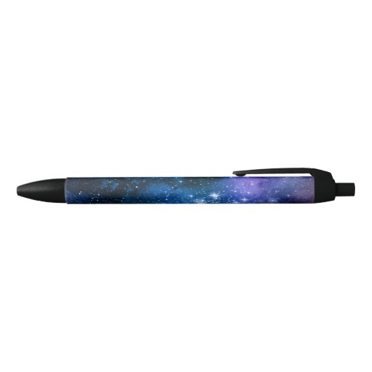 Galaxy Lovers Starry Space Blue Sky White Glitzern Kugelschreiber (Oberseite)