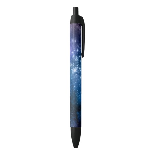 Galaxy Lovers Starry Space Blue Sky White Glitzern Kugelschreiber (Unterseite (Vertikal))