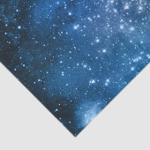 Galaxy Lovers Starry Space Blue Sky White Glitzern Seidenpapier (Ausschnitt)