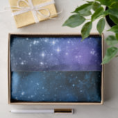 Galaxy Lovers Starry Space Blue Sky White Glitzern Seidenpapier (Geschenk)