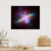 Galaxy M82 Hubble NASA Poster (Küche)