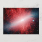 Galaxy M82 Infrarot Spitzer Teleskop Postkarte (Vorderseite)