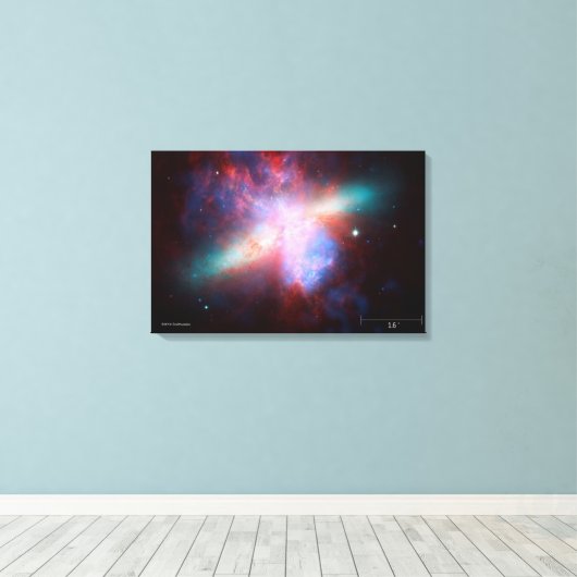 Galaxy M82 Leinwanddruck (Insitu (Holzboden))