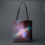Galaxy M82 Tasche<br><div class="desc">Dieses Bild zeigt eine atemberaubende Sicht auf eine Sternexplosion Galaxie, die von Weltraumteleskopen produziert wird. M82 ist eine Galaxie, die etwa 12 Millionen Lichtjahre von der Erde entfernt ist und einen Ausbruch der Sternenbildung durchmacht. Die Röntgenbilder von Chandra (blau) zeigen, wie Gas von der Scheibe der Galaxie weggesprengt wird, da...</div>