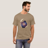 Galaxy Mama & Child Silhouette Moon Art T-Shirt (Vorne ganz)