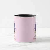 Galaxy Mama & Child Silhouette Moon Art Tasse (Zentrum)
