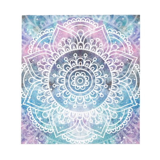 Galaxy Mandala Notizblock (Vorderseite)