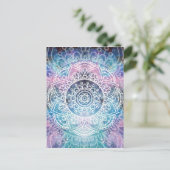 Galaxy Mandala Postkarte (Stehend Vorderseite)