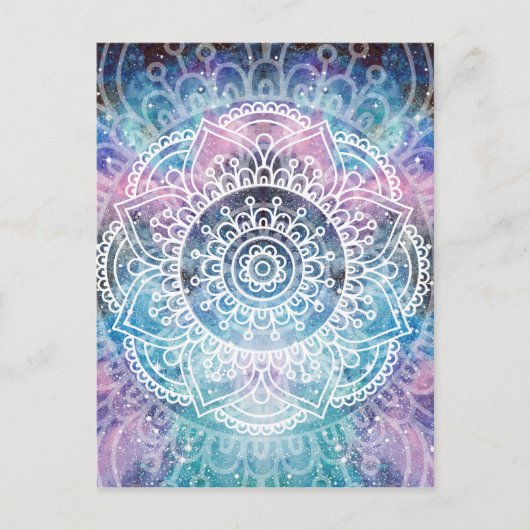 Galaxy Mandala Postkarte (Vorderseite)