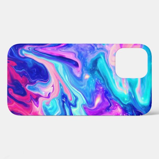 Galaxy Marble Modernes Abstraktes iPhone mit Wasse Case-Mate iPhone Hülle (Rückseite (Horizontal))