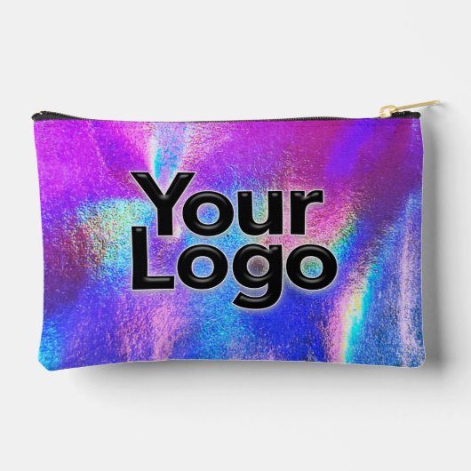 Galaxy Metallic Funkelnd Holograph Luxury Business Zubehörtasche (Rückseite)