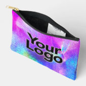 Galaxy Metallic Funkelnd Holograph Luxury Business Zubehörtasche (Offen)