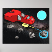 Galaxy Mining Wasp Poster (Vorne)